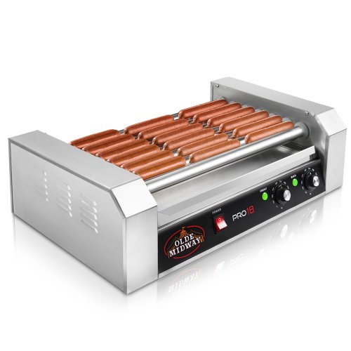 Roller Grill 18" - A reliable hot dog cooker and bun warmer for your tabletop needs