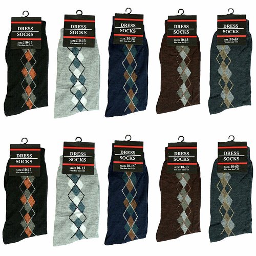 Argyle Crew Socks