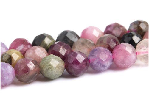 Tourmaline Rainbow Faceted Beads