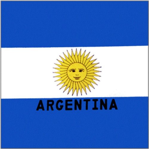 Argentinian Cotton Bandana with Flag Print - 22 inches