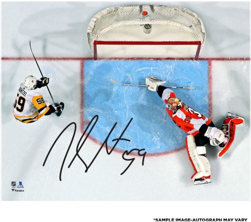 Pittsburgh Penguins Overhead Goal vs. Flyers Signed Photo