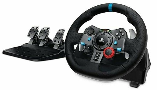 Precision Control Steering System with Foot Pedals for PlayStation Consoles