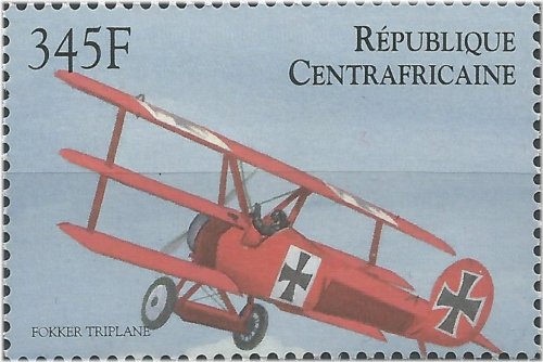 Fokker Dr I Triplane Stamp from 2000