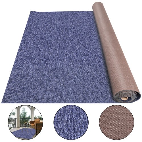 Deep Blue Cutpile Rug