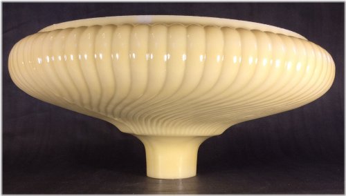 Golden Swirl Ribbed Lamp Shade