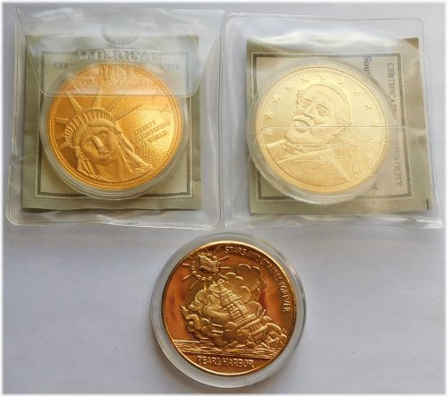 Historical Commemorative Medallion Set