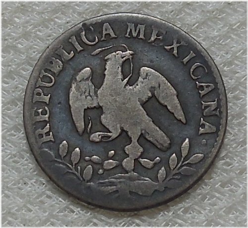 First Republic Mexican Silver Real Coin (1860/59)