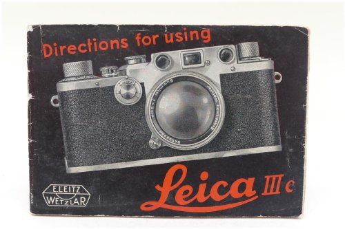 Leica IIIc Instruction Manual (English) - Printed in Germany