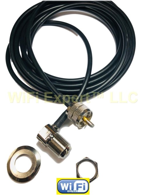 Bulkhead Right Angle RF Cable Adapter