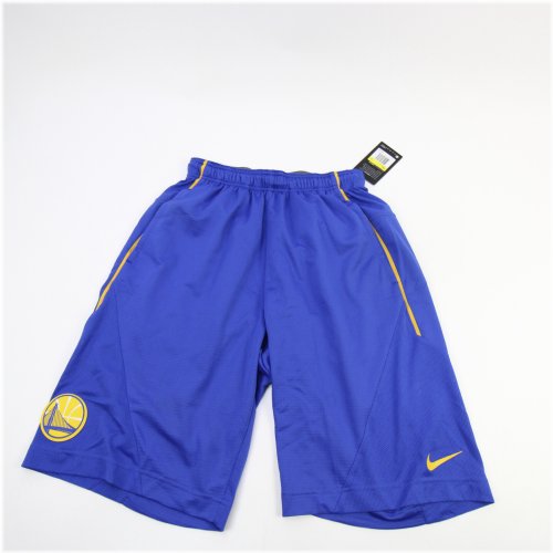 Golden State Warriors Nike Dri-Fit Athletic Shorts - Blue/Gold
