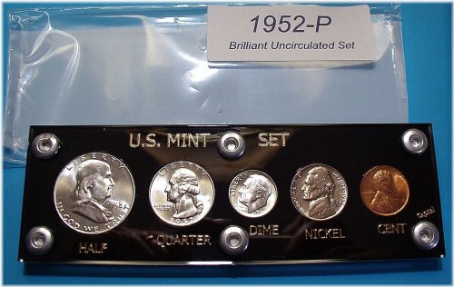 1952 Lustrous Choice Brilliant Uncirculated US Coin Set