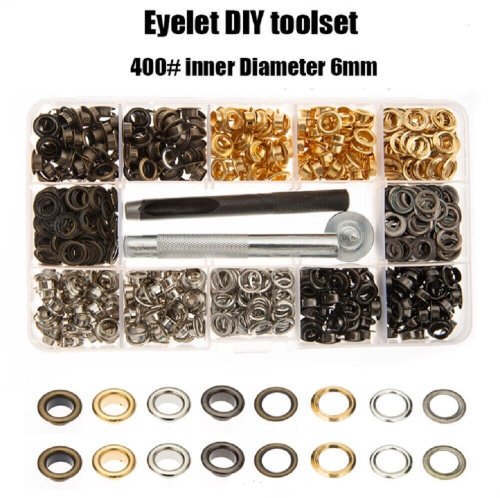 Precision Eyelet and Grommet Punch Set for Leather and Fabric Crafting