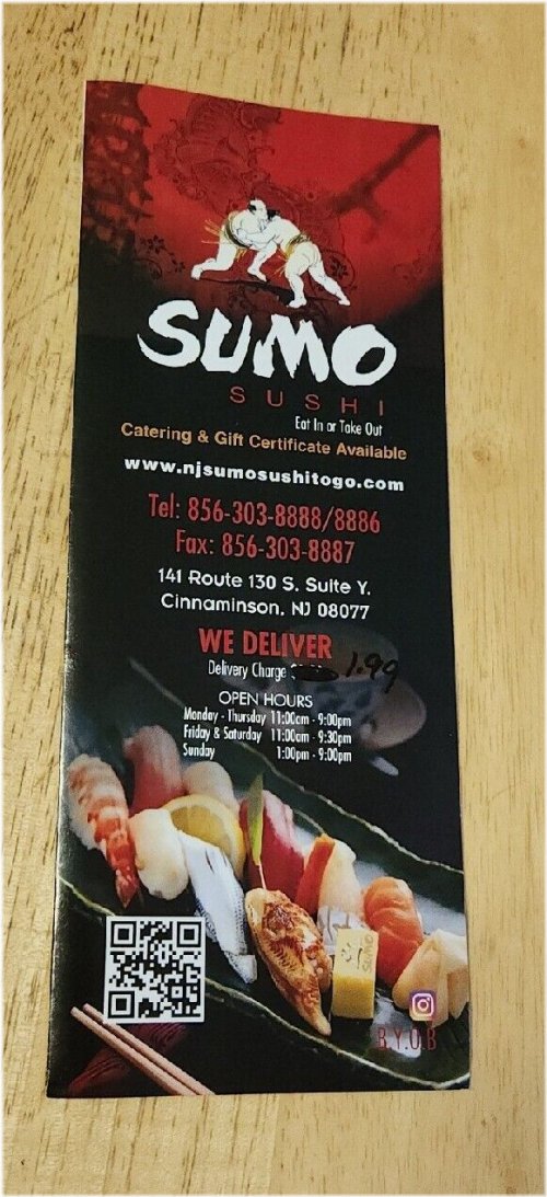 Sumo Sushi Restaurant Menu