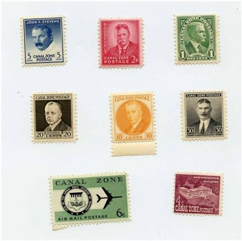 Panama Canal Zone Stamp Set - Historical Figures Collection