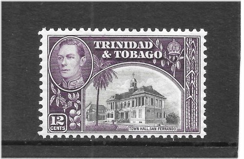 Trinidad & Tobago Colonial Era Stamp - King George VI Issue