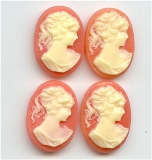 Vintage Lady Profile Cameos