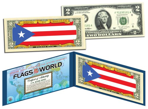 Puerto Rico Flags of the World US $2 Bill Collection