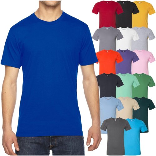 PureComfort Men's Tee: Ultra-Soft Fine Jersey Cotton Crewneck Shirt