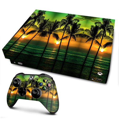 Sunset Palm Trees Ocean Skin Wrap