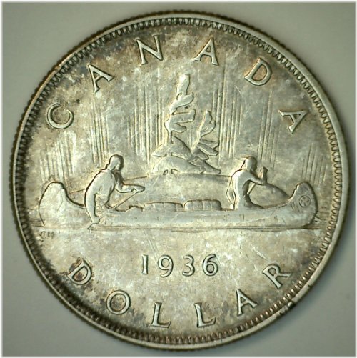 1936 Canoe Voyager Silver Dollar