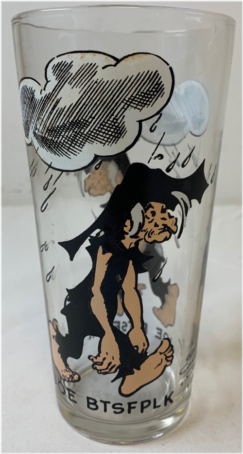 Vintage Li'l Abner Character Glass