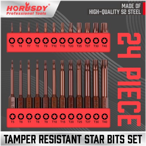 Tamper-Proof Torx Bit Set