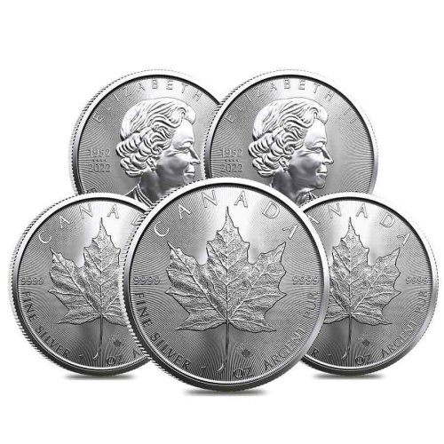 Canadian Silver Maple Leaf Collection - Lot of 5 (2023)