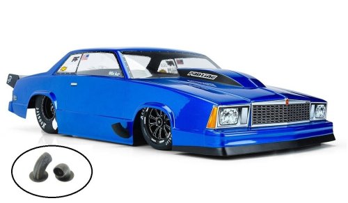 Drag Racing Exhaust Tips Set for 1/10 Scale RC Cars (Silver/Black)