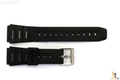 Black Rubber Replacement Watch Band
