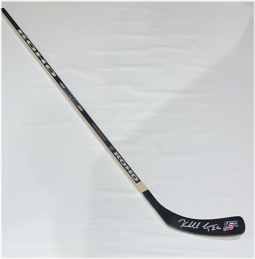 Gold Medalist Kendall Coyne Autographed Hockey Stick with JSA COA