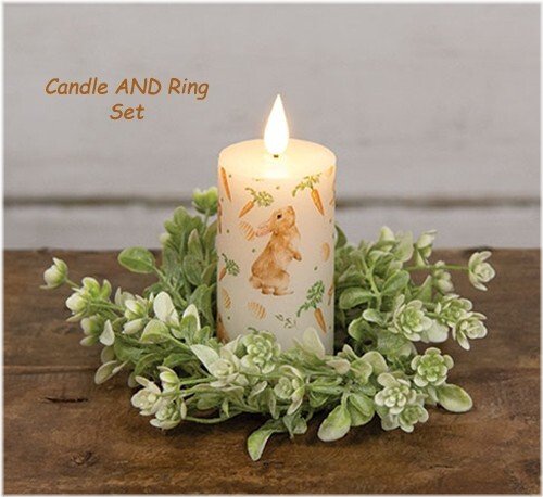 Bunny Garden Glow LED Candle Set