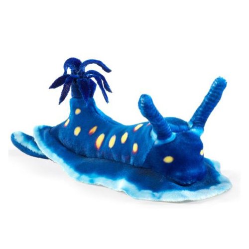 Blue Mini Nudibranch Finger Puppet