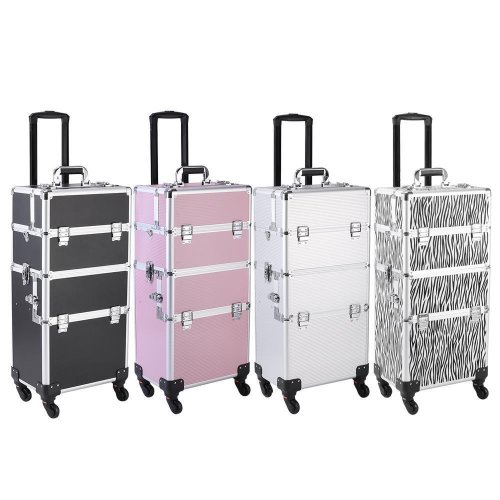 Rolling Beauty Organizer: 4-in-1 Makeup Storage Solution