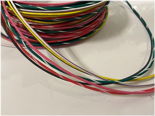 AutoWire Pro - High Temperature Power Wire with 6 Stripe Colors (25ft each)