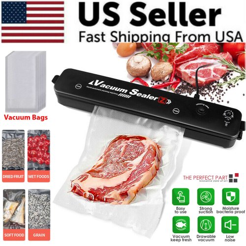 FreshLock Vacuum Sealer - Automatic Food Storage Solution with Seal Bags