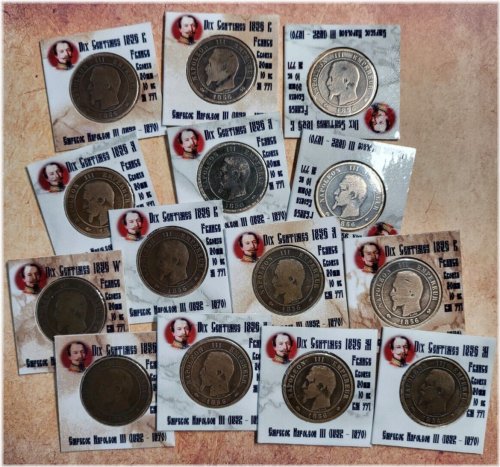 French Imperial 10 Centimes from 1856