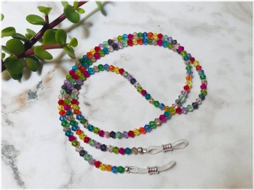 Crystal Clear Eyeglass Chain