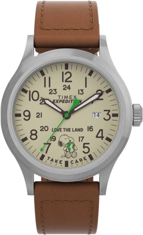 Expedition Love Brown Leather Watch