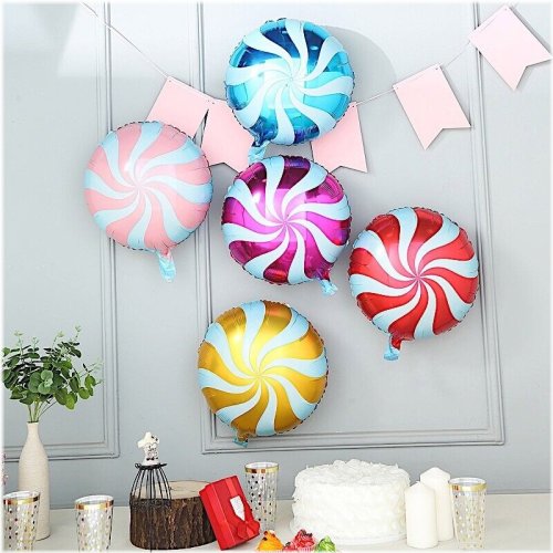 Sweet Swirl Foil Balloons Set