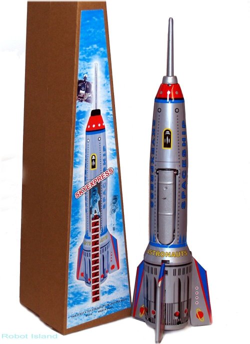 Galactic Explorer Tin Rocket Ship