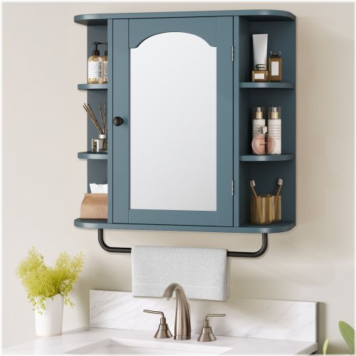 Mirror Door Bathroom Storage Organizer