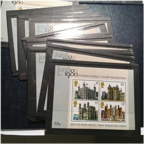 London International Stamp Exhibition 1980 First Miniature Sheet