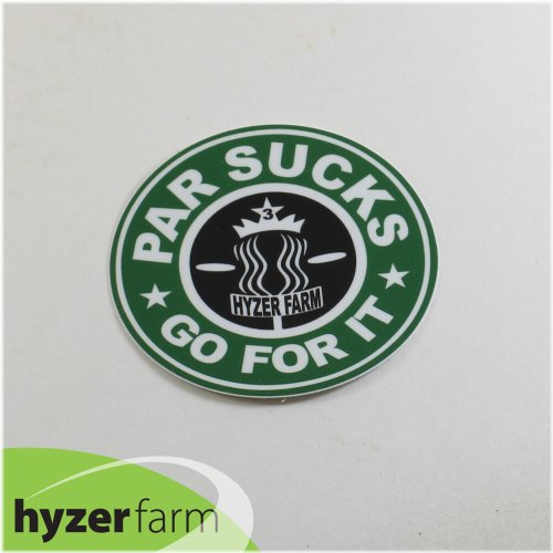 Hyzer Farm Par Sucks Vinyl Logo Sticker
