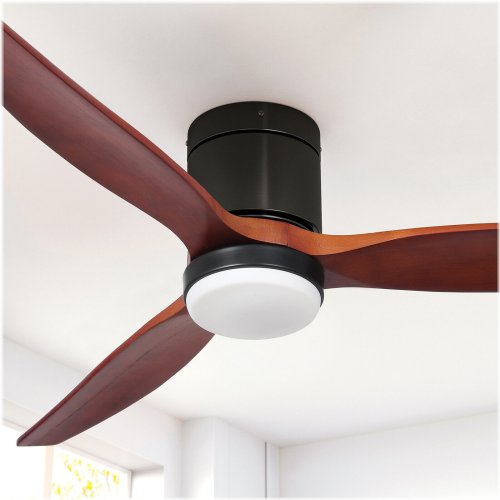 Harbor Breeze Flush Mount Ceiling Fan with Remote and Color Changing Lights