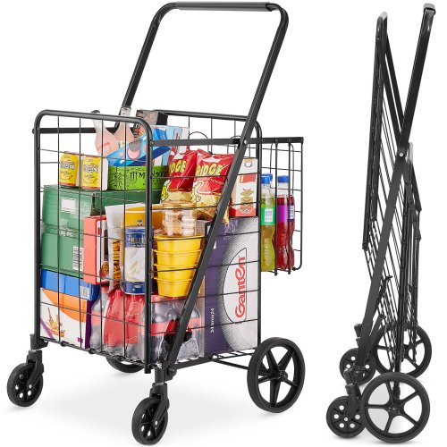 Double Basket Rolling Cart