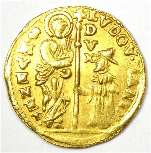 Venetian Manin Gold Zecchino (1789-1797) - AU/UNC MS Rarity