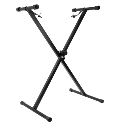 Black Adjustable Height X Stand for Keyboards and Pianos