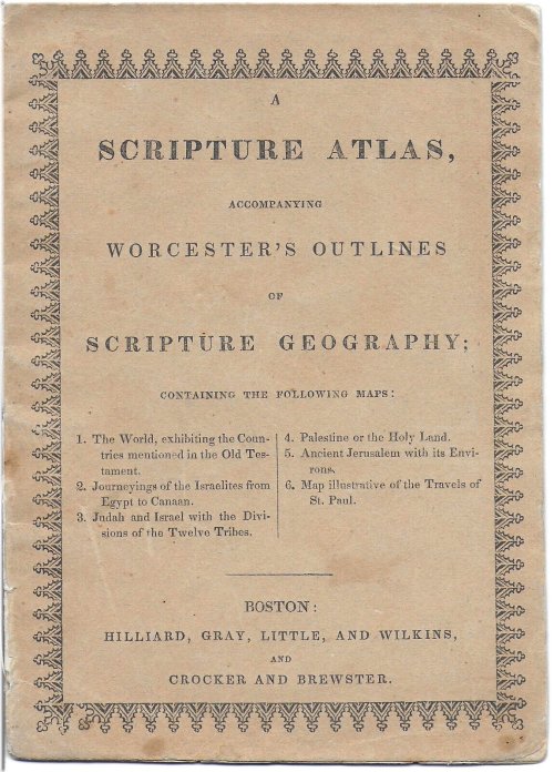 Worcester's Scripture Geography Atlas