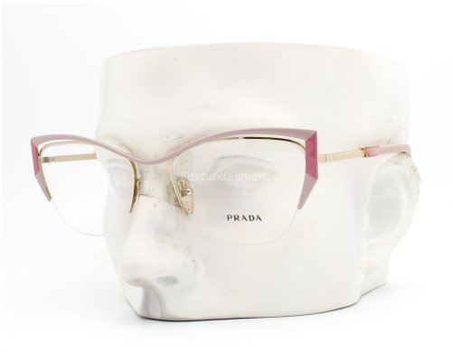 Alabaster Pink & Gold Semi Rimless Eyeglasses