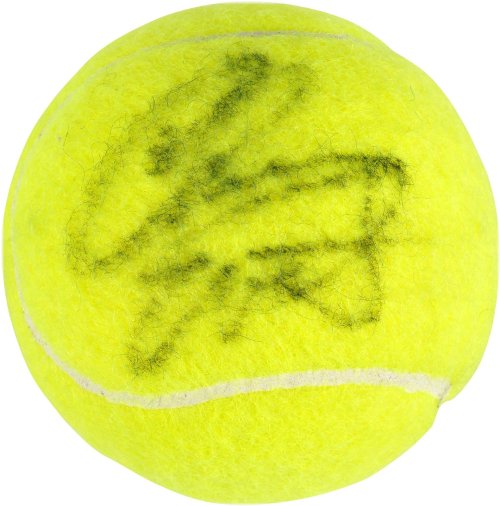 Grand Slam Legacy: Chris Evert's Autographed Tennis Ball